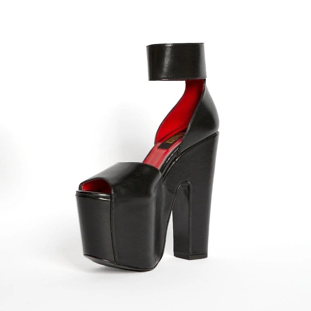 Black and Red Platform Heels